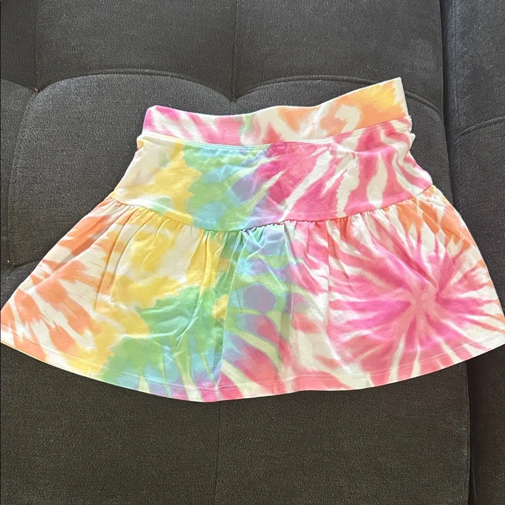 Rainbow Tie-Dye Skort with shorts attached underneath Children’s Place Size S - Picture 1 of 4